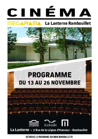 Programme cinema 13 au 26 novembre - Office de Tourisme de Rambouillet