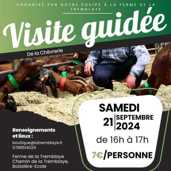 Visite guidée de la chèvrerie - Ferme de La Tremblaye